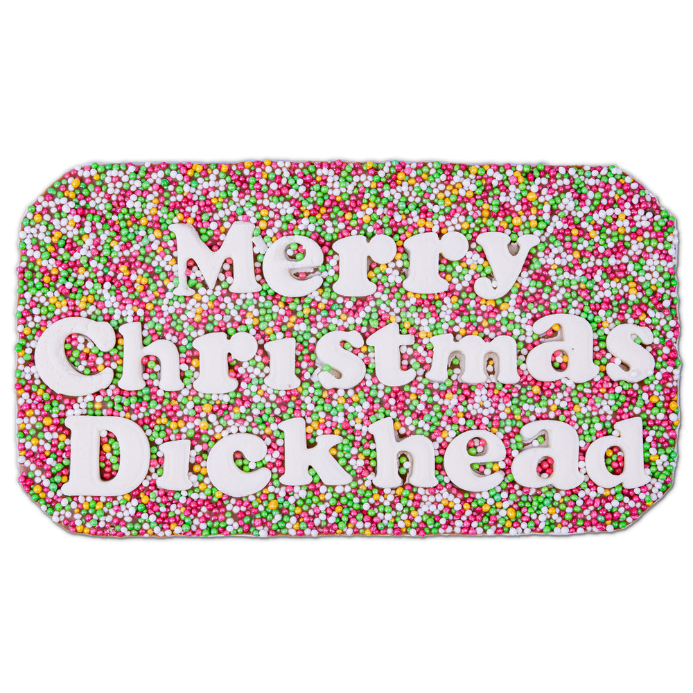 Merry Christmas Dickhead Chocolate Slab #1 image